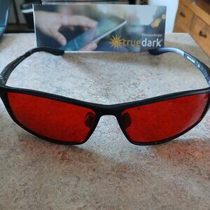 TrueDark by Dave Asprey Twilights Elite Blue Light Glasses UNISEX Night Like New